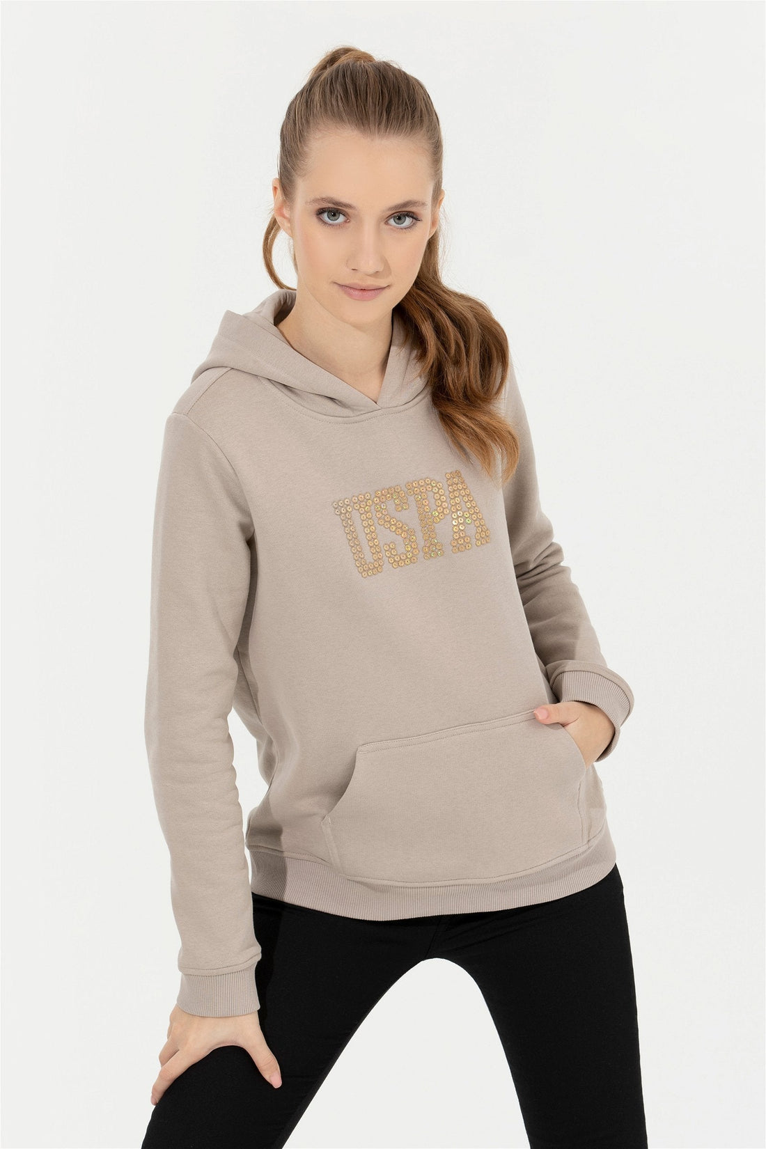 Beige Sweat Shirt U.S. Polo Assn.