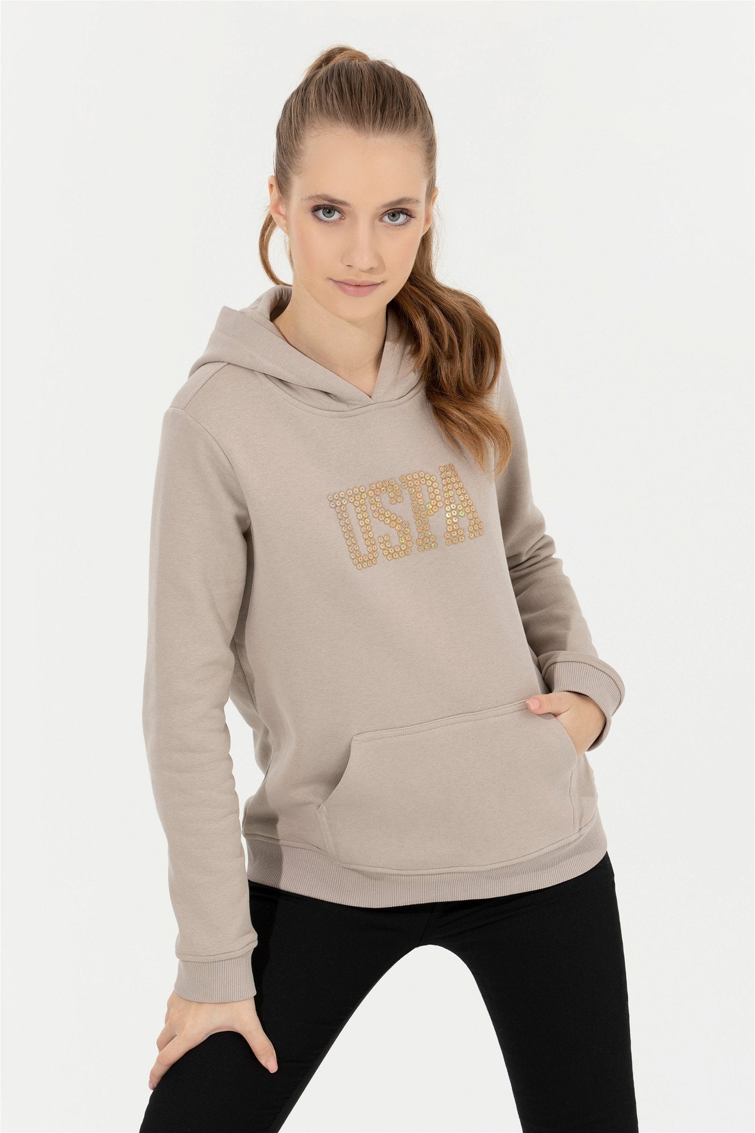 Beige Sweat Shirt U.S. Polo Assn.