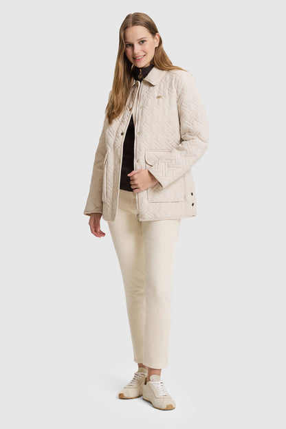 U.S. Polo Assn. Pearl Women Pearl Diamond Quilted Barn Jacket SKU: G082SZ0MS0 PU-13438_VR256 Image 04