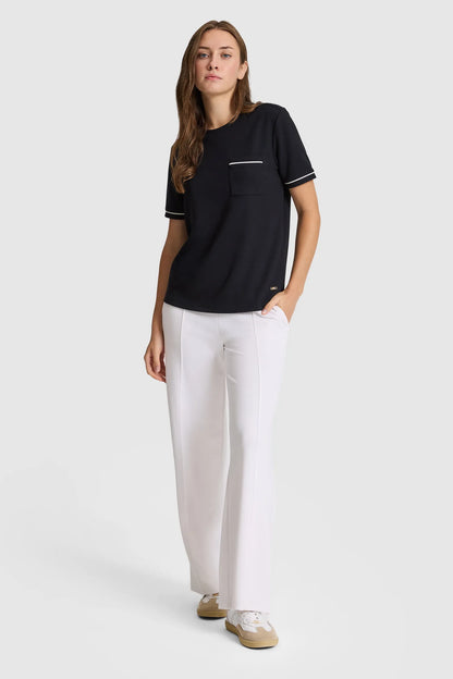 U.S. Polo Assn. White Women White Knitted Straight Leg Slip on Trousers SKU: G082SZ0OP0 PU-12077_VR013 Image 01