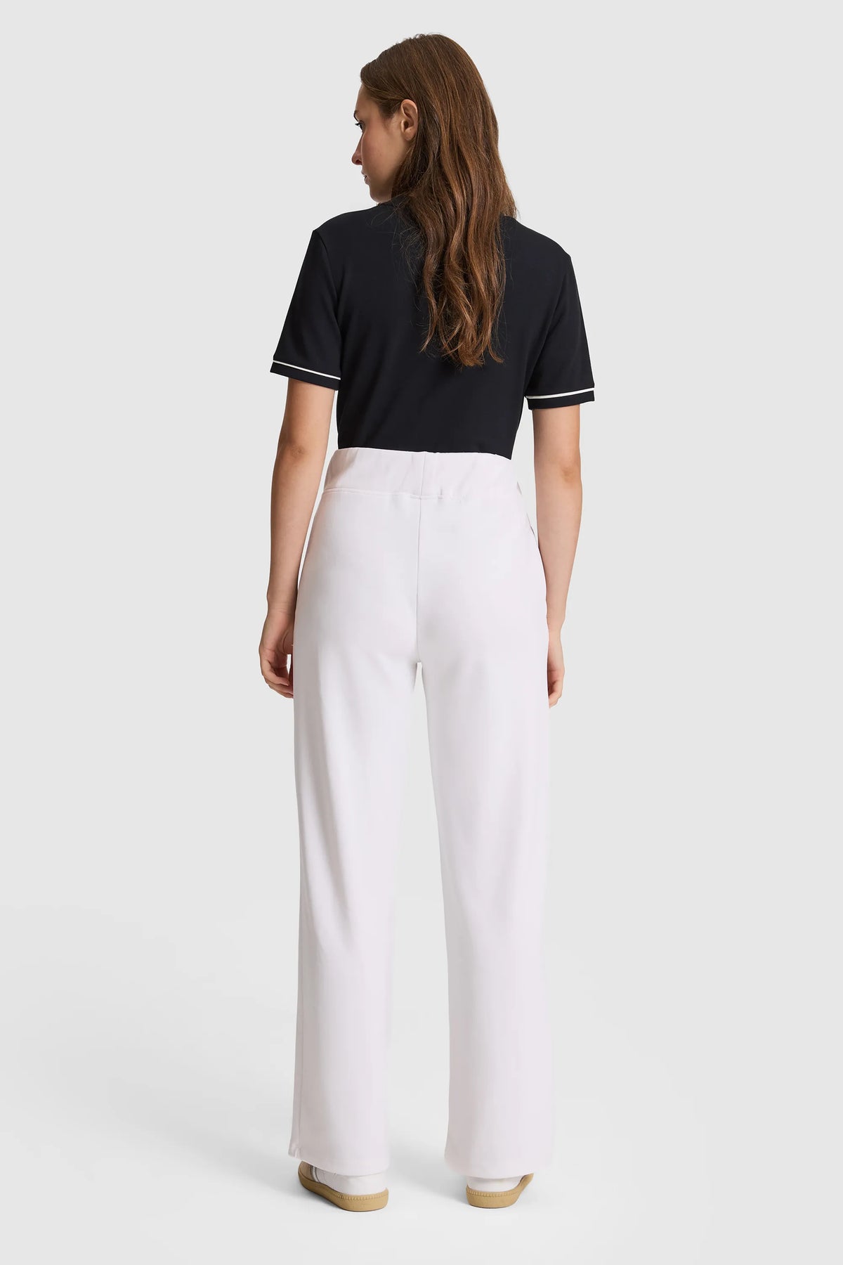 U.S. Polo Assn. White Women White Knitted Straight Leg Slip on Trousers SKU: G082SZ0OP0 PU-12077_VR013 Image 05