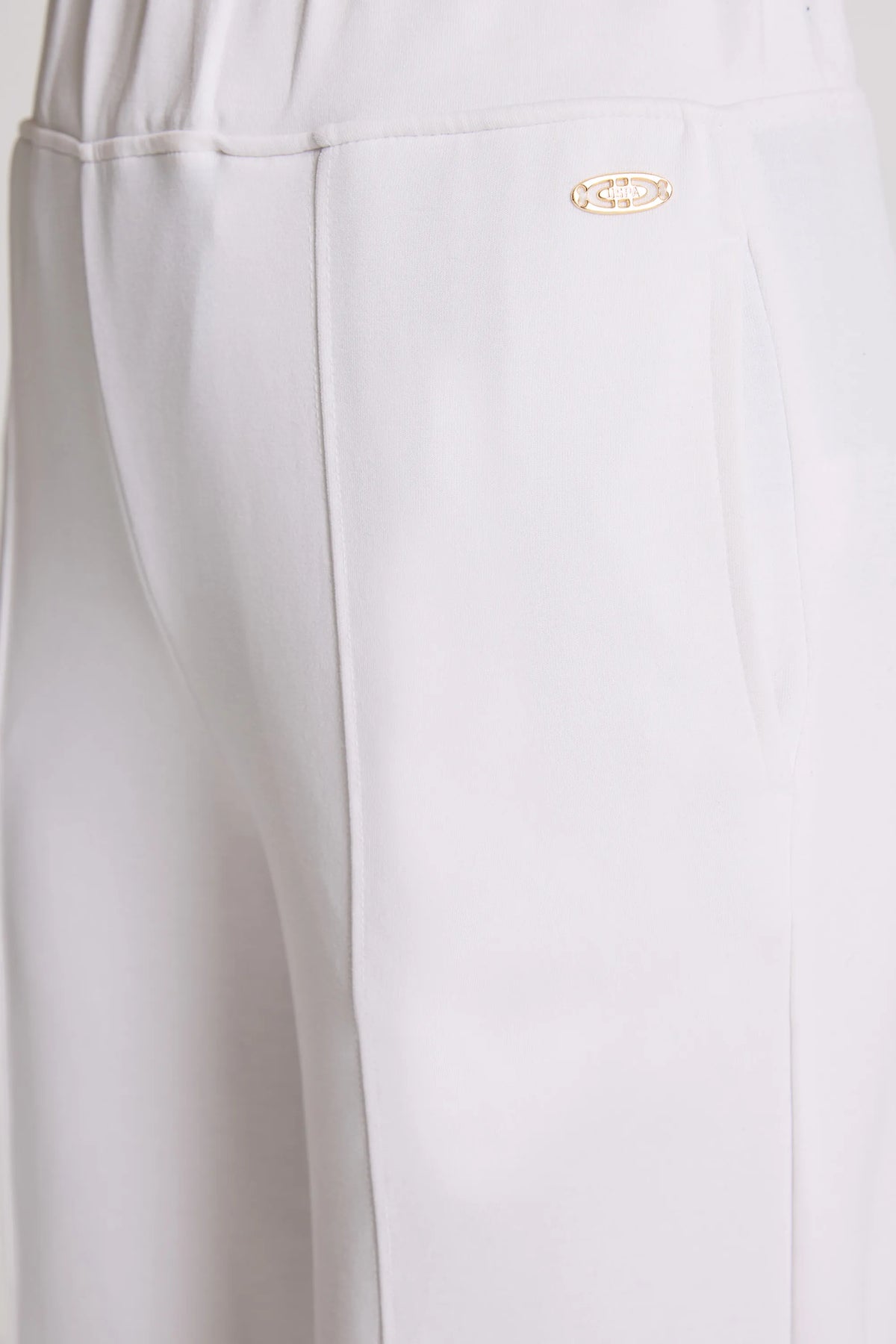 U.S. Polo Assn. White Women White Knitted Straight Leg Slip on Trousers SKU: G082SZ0OP0 PU-12077_VR013 Image 06