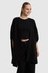 U.S. Polo Assn. Black Women Black Open Front Knitted Poncho SKU: G082SZ0TH0 PU-14984_VR046 Image 01