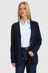 U.S. Polo Assn. Navy Women Navy Longline Ribbed Button Through Cardigan SKU: G082SZ0TH0 PU-16441_VR033 Image 01