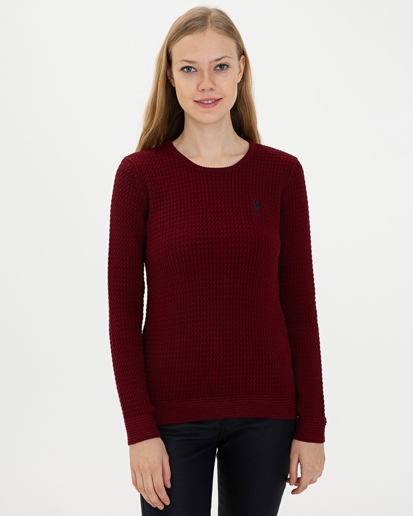 Red Knitting Jumper U.S. Polo Assn.