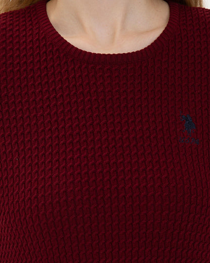 Red Knitting Jumper U.S. Polo Assn.
