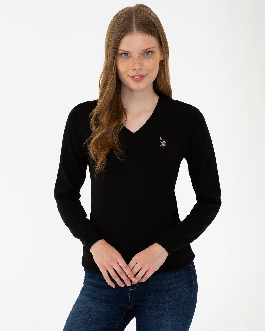 Black Knitting Jumper U.S. Polo Assn.