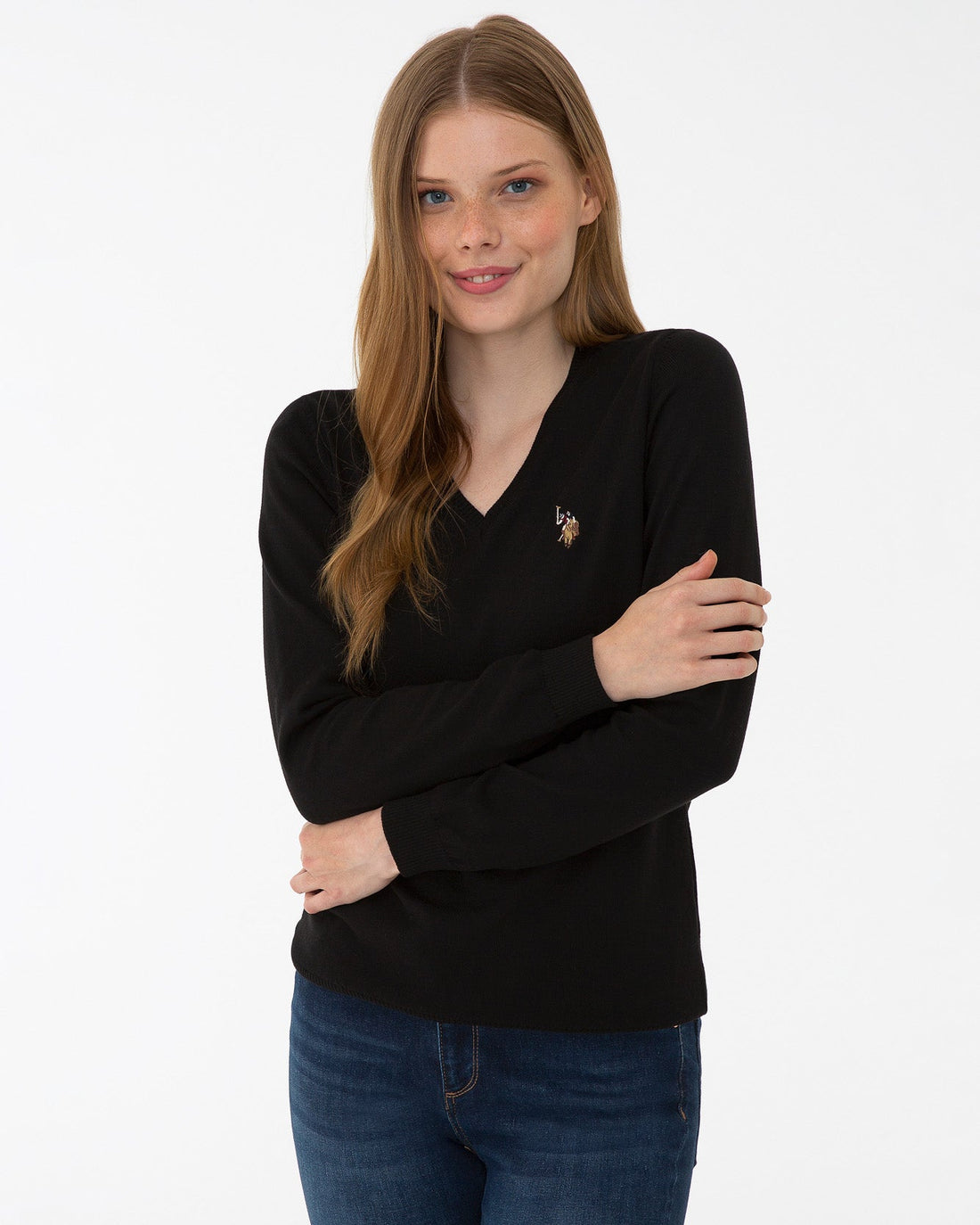 Black Knitting Jumper U.S. Polo Assn.