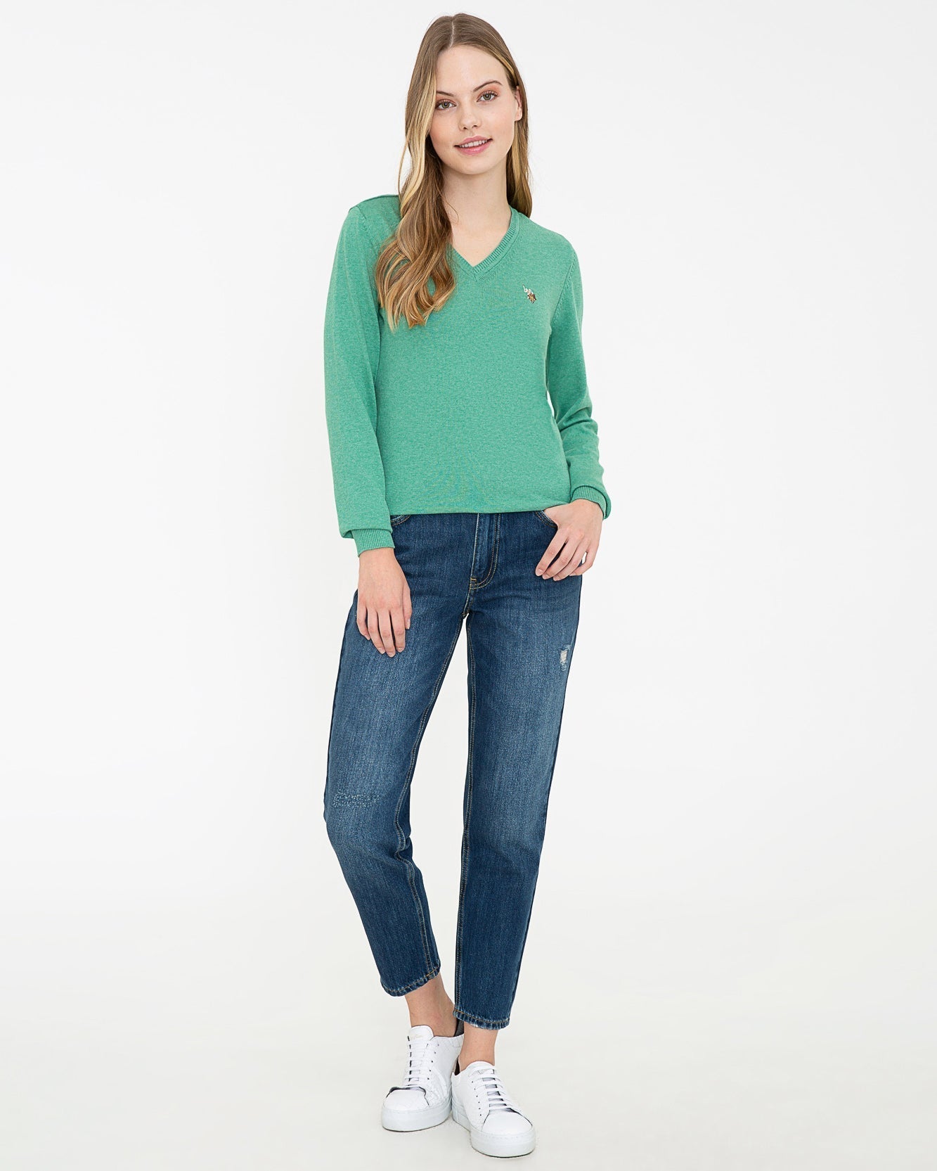 Light Green Knitting Jumper U.S. Polo Assn.