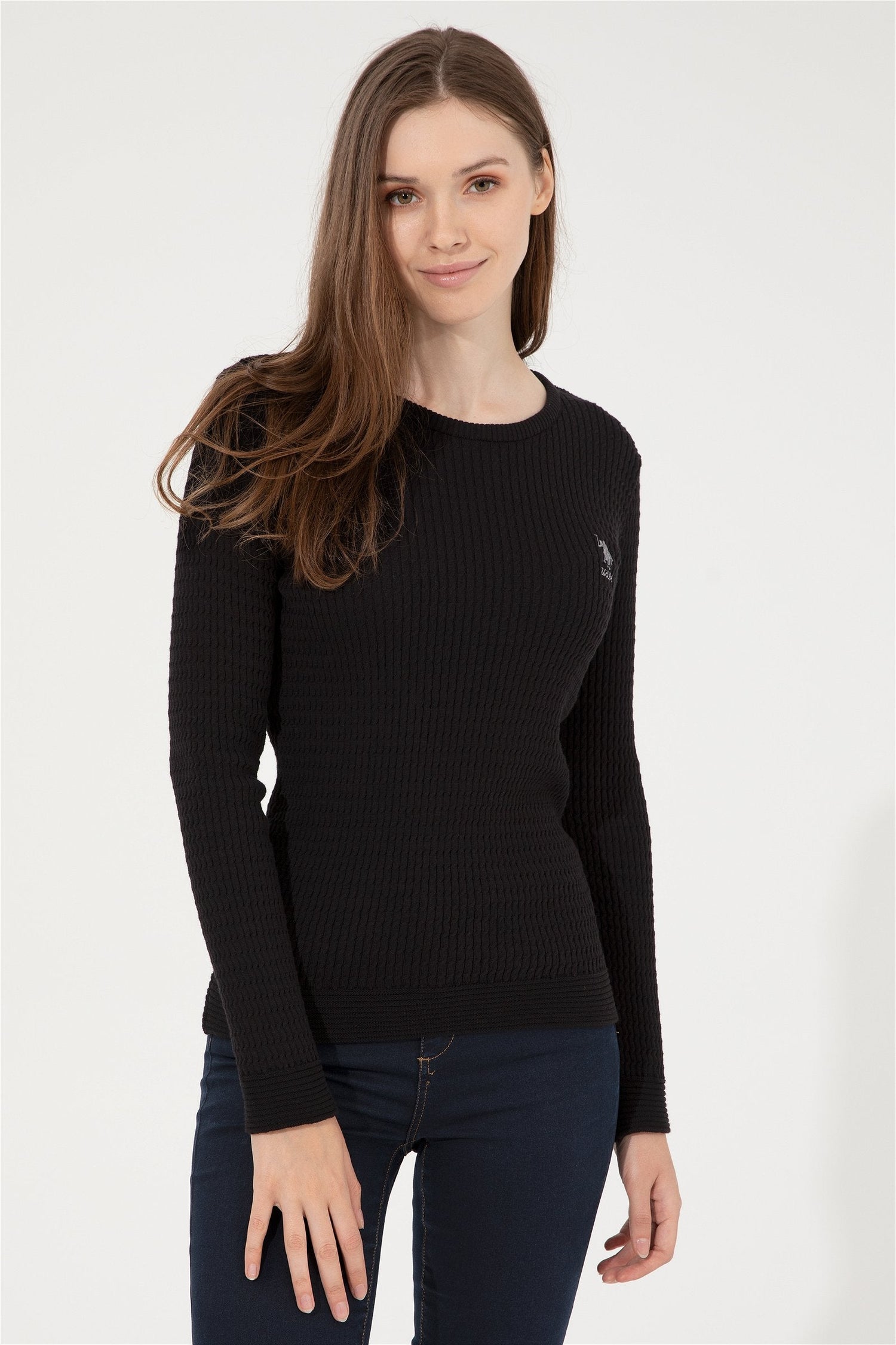 Black Knitting Jumper U.S. Polo Assn.