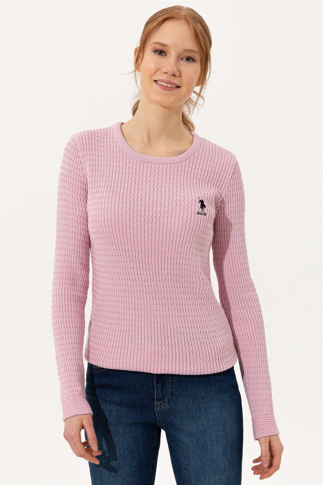Pink Knitting Jumper U.S. Polo Assn.