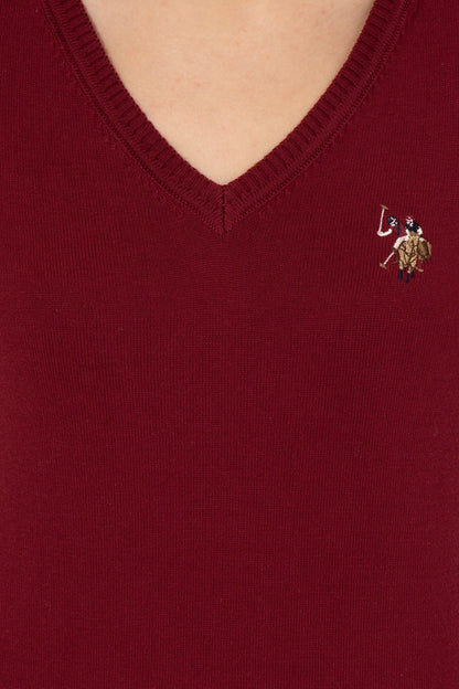 Red Knitting Jumper U.S. Polo Assn.