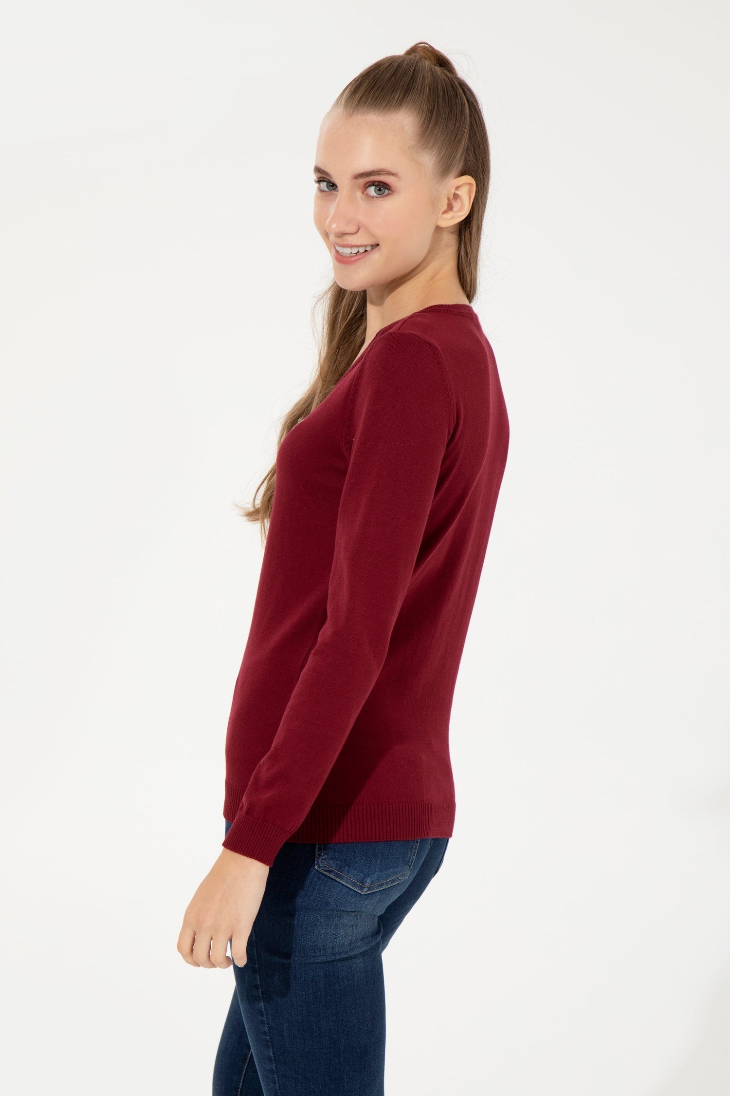 Red Knitting Jumper U.S. Polo Assn.
