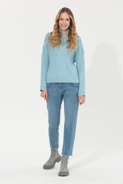 Light Blue Knitting Jumper U.S. Polo Assn.