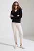 U.S. Polo Assn. Black Women Black Slim Fit Fine Knit Crew Neck Pullover SKU: G082SZ0TK0 PU-14846_VR046 Image 01