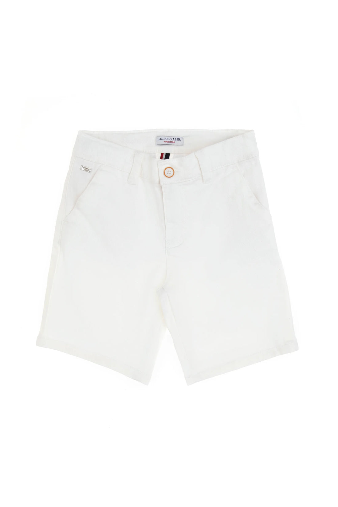U.S. Polo Assn. White Boys White Woven Bermuda Capri SKU: G083GL0310 2108962_VR013 Image 02
