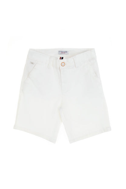 U.S. Polo Assn. White Boys White Woven Bermuda Capri SKU: G083GL0310 2108962_VR013 Image 02
