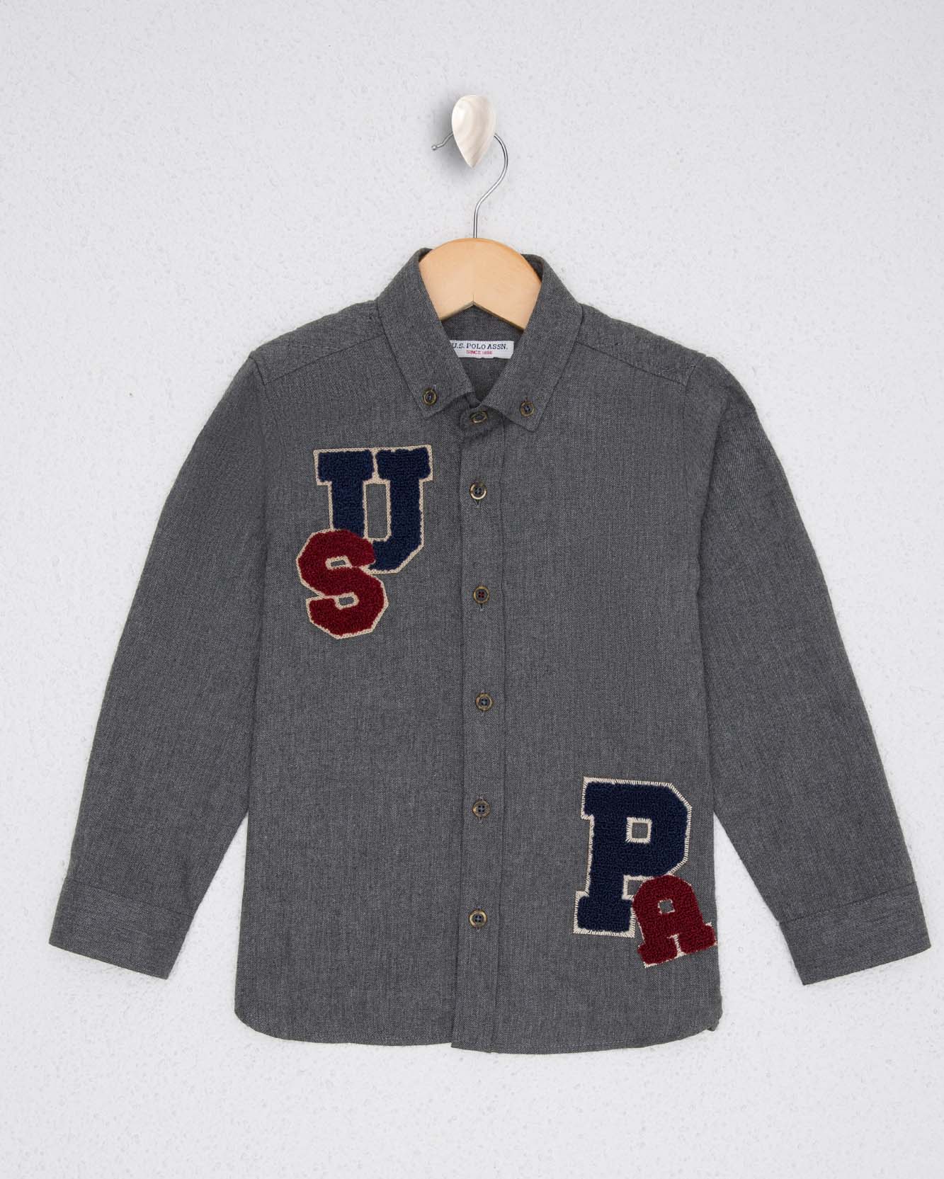 Dark Grey Shirt Long Sleeve U.S. Polo Assn.
