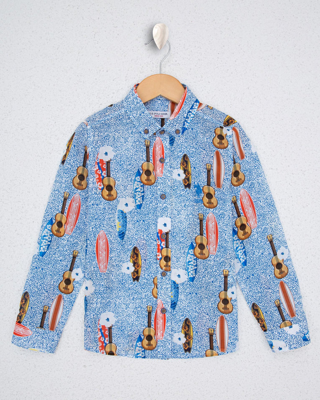 Middle Blue Shirt Long Sleeve U.S. Polo Assn.