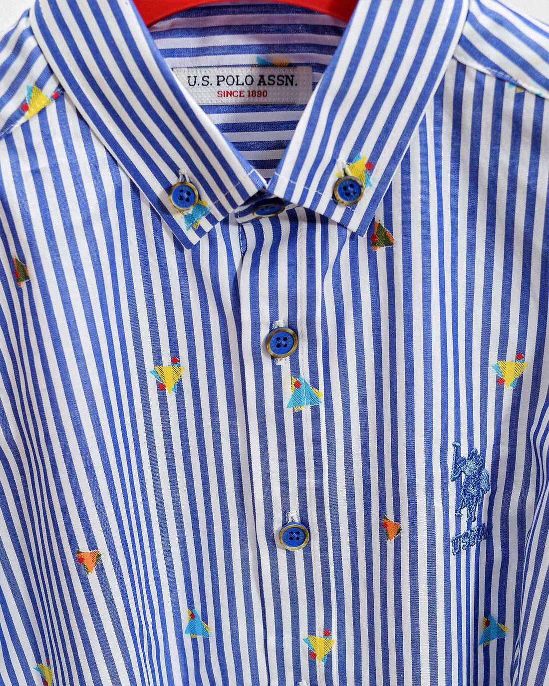 Middle Blue Shirt Long Sleeve U.S. Polo Assn.