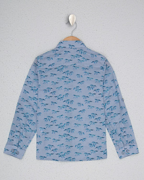 Light Blue Shirt Long Sleeve U.S. Polo Assn.