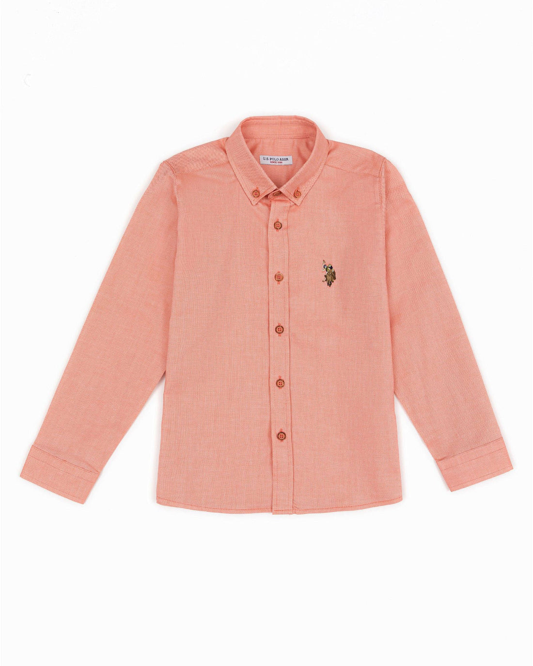 Orange Shirt Long Sleeve U.S. Polo Assn.