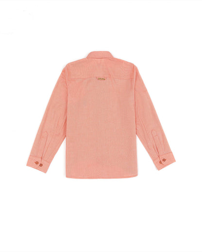 Orange Shirt Long Sleeve U.S. Polo Assn.
