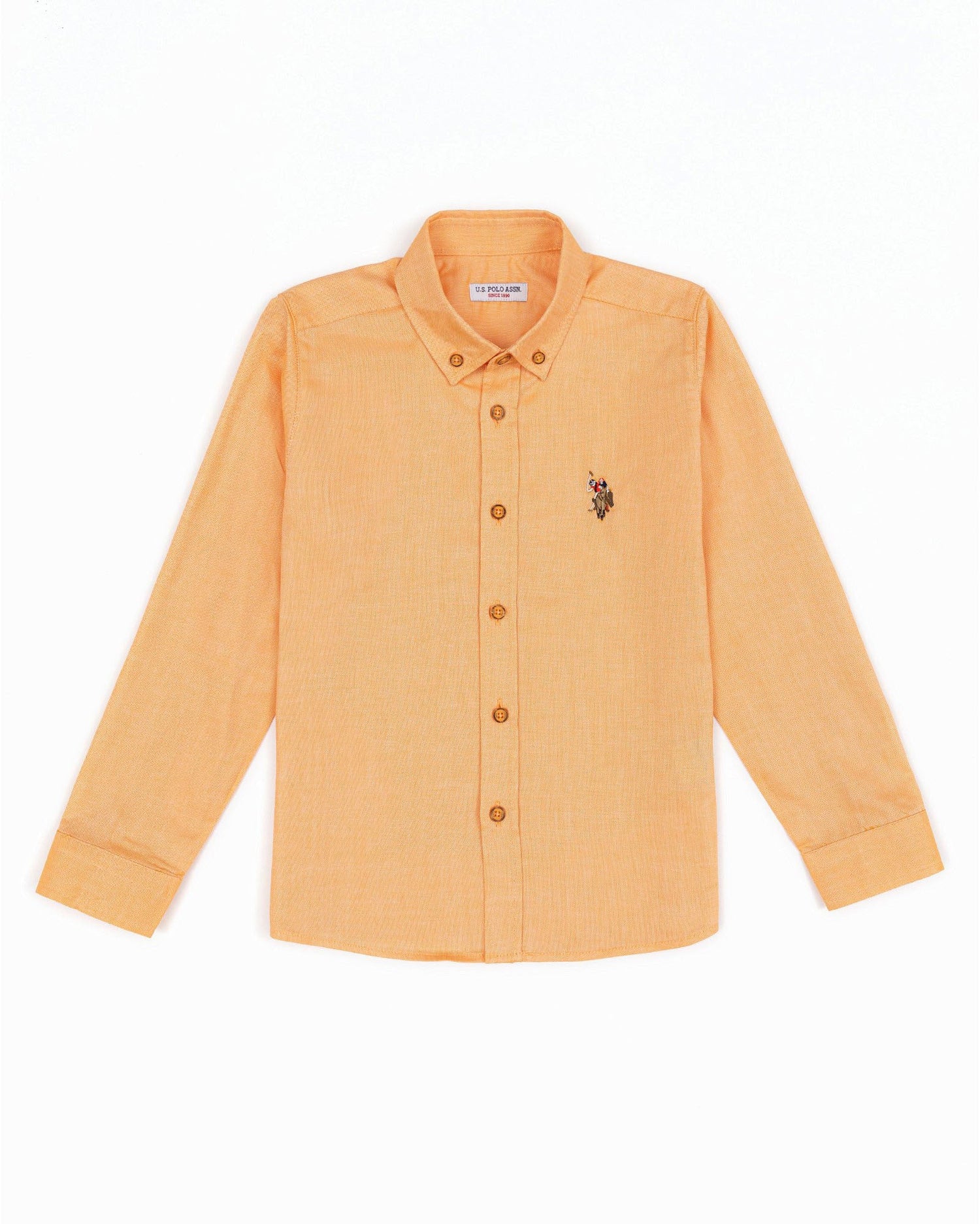 Orange Shirt Long Sleeve U.S. Polo Assn.