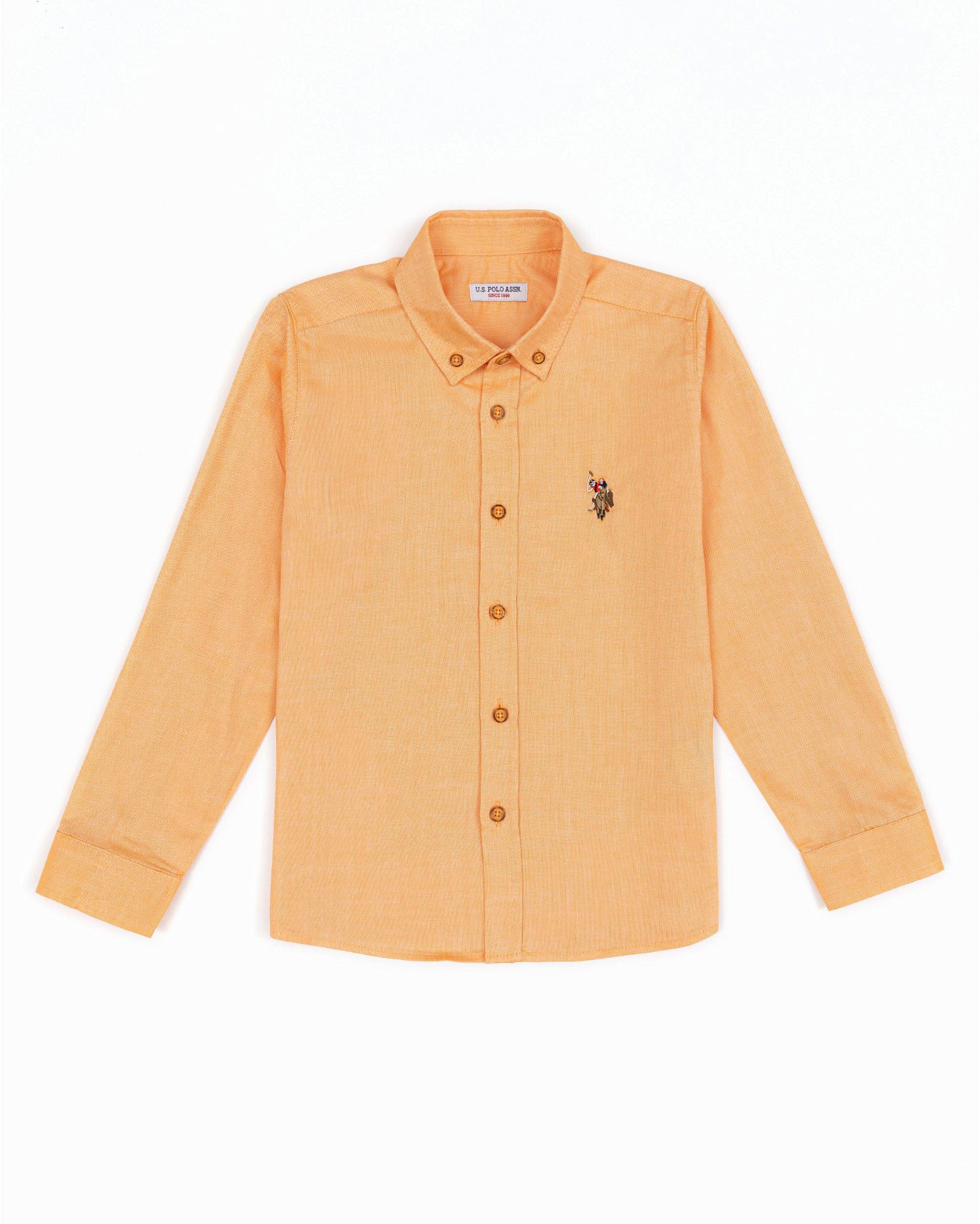 Orange Shirt Long Sleeve U.S. Polo Assn.