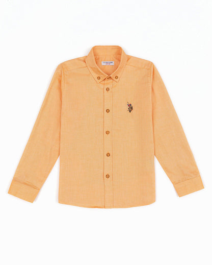 Orange Shirt Long Sleeve U.S. Polo Assn.