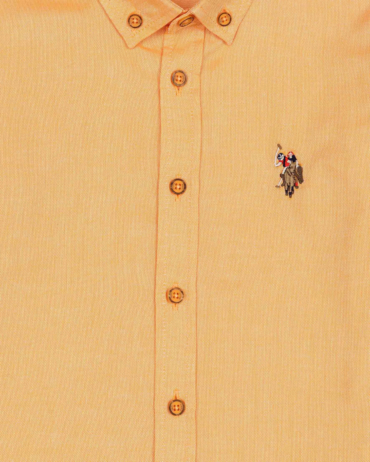 Orange Shirt Long Sleeve U.S. Polo Assn.