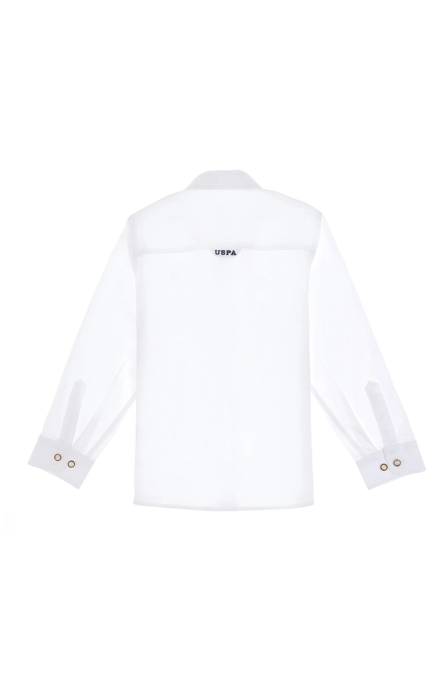 U.S. Polo Assn. White Boys White Long Sleeve Shirt SKU: G083SZ0040 2084425_VR013 Image 03