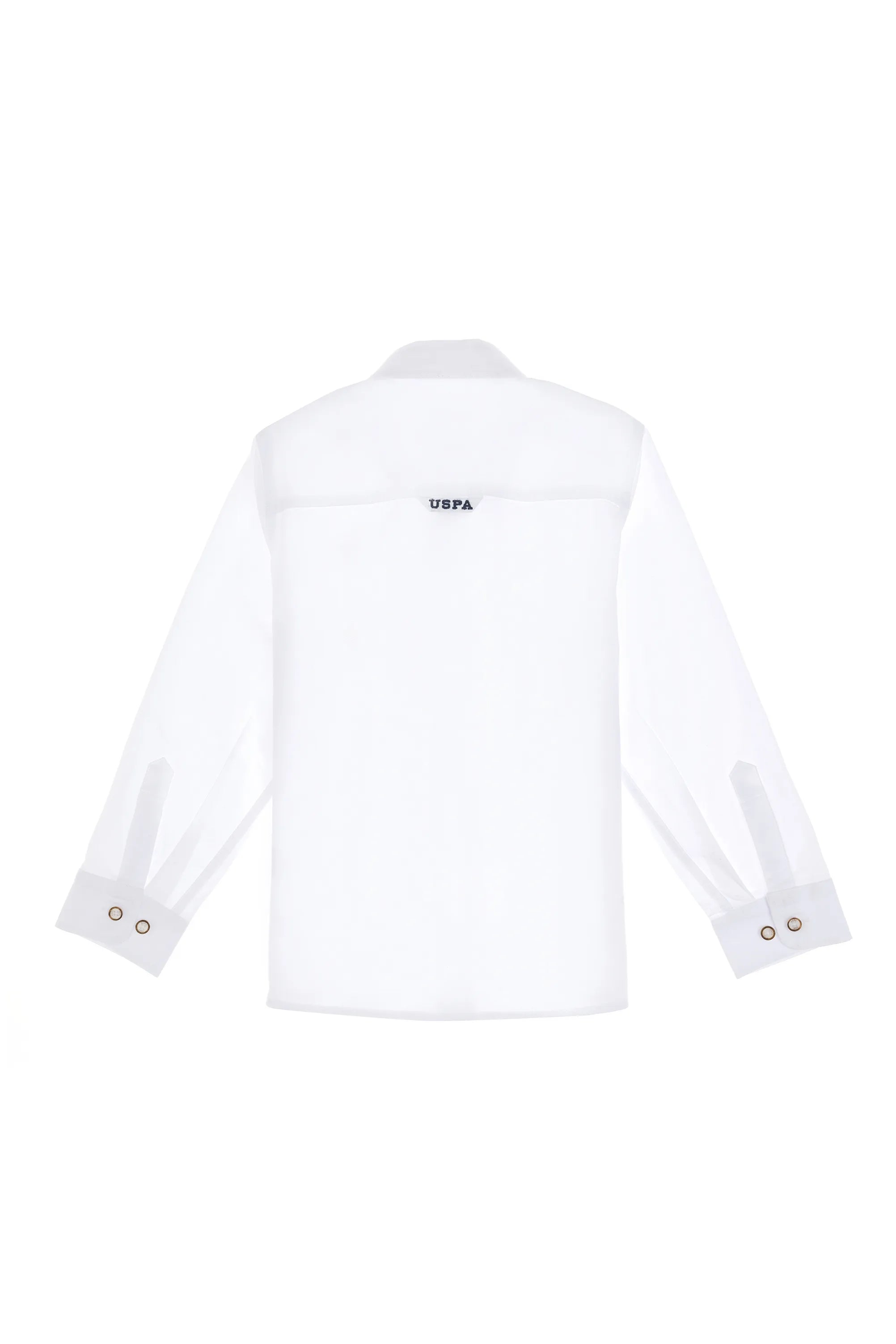 U.S. Polo Assn. White Boys White Long Sleeve Shirt SKU: G083SZ0040 2084425_VR013 Image 03