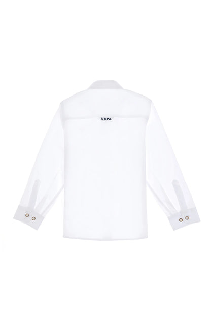 U.S. Polo Assn. White Boys White Long Sleeve Shirt SKU: G083SZ0040 2084425_VR013 Image 03