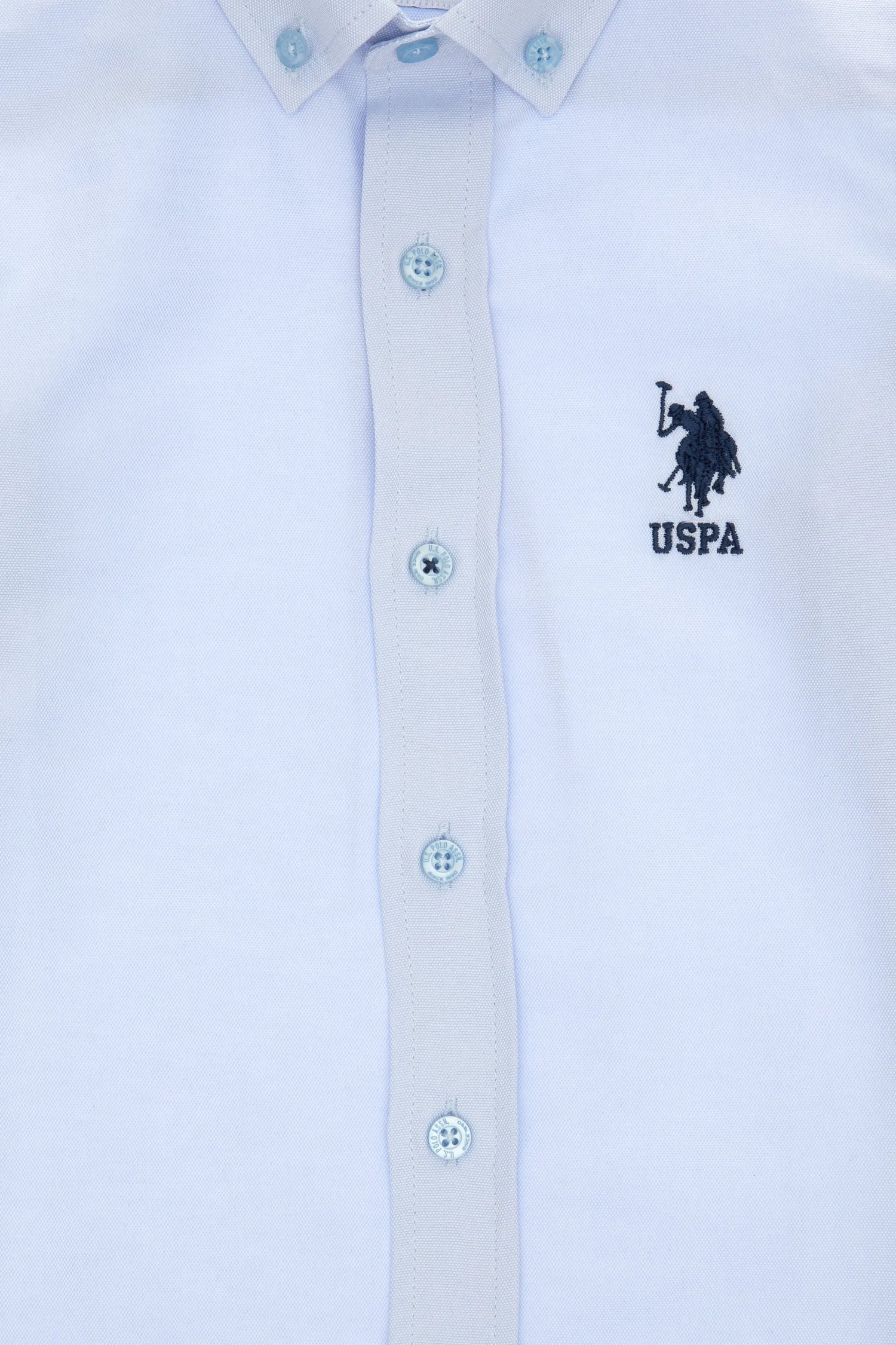 U.S. Polo Assn. Light Blue Boys Light Blue Shirt Long Sleeve SKU: G083SZ0040 2084600_VR003 Image 03