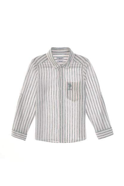 U.S. Polo Assn. Melon Boys Melon Long Sleeve Shirt SKU: G083SZ0040 2107882_VR202 Image 02