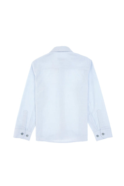 U.S. Polo Assn. Light Blue Boys Light Blue Long Sleeve Oxford Shirt SKU: G083SZ0040 2225813_VR003 Image 03
