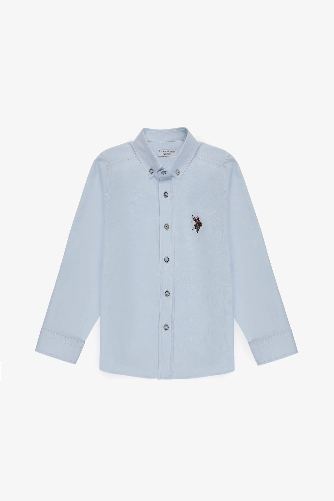 U.S. Polo Assn. Light Blue Boys Light Blue Shirt Long Sleeve SKU: G083SZ0040 PU-8792_VR003 Image 01