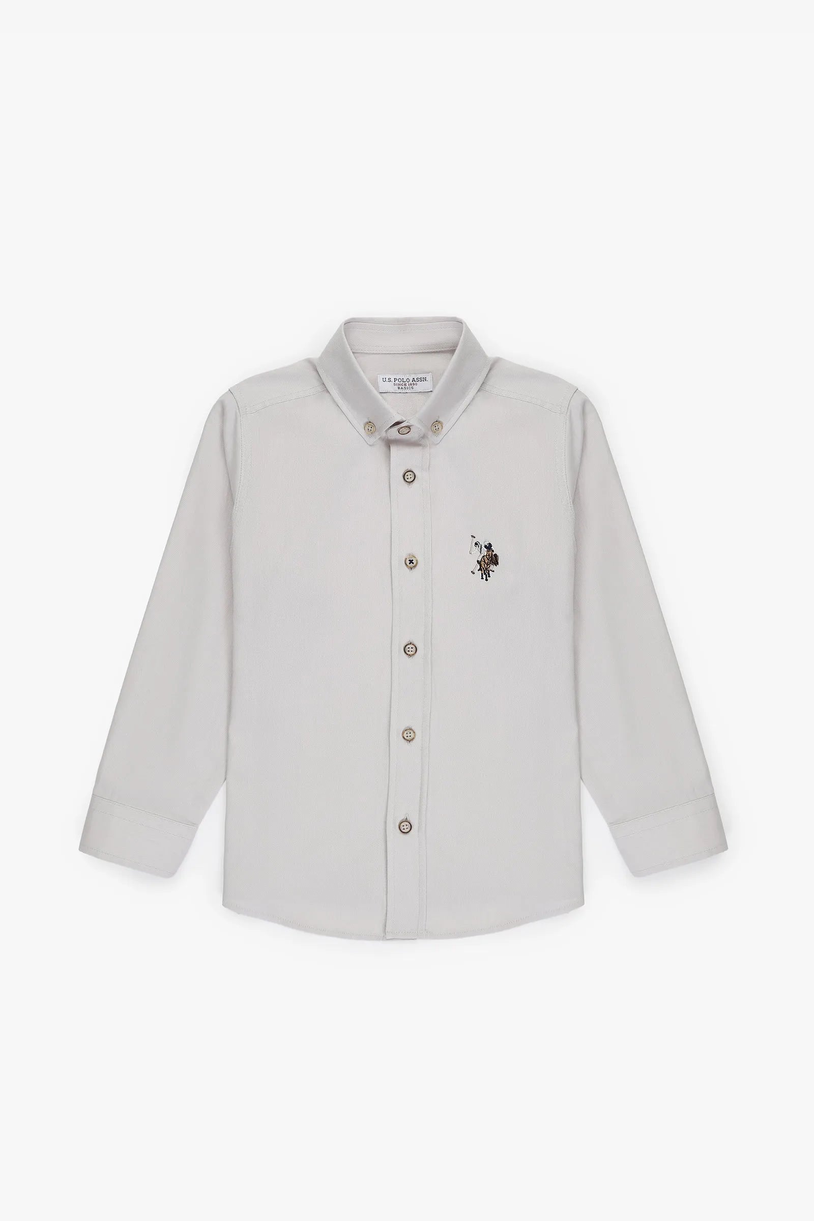 U.S. Polo Assn. Stone Boys Stone Shirt Long Sleeve SKU: G083SZ0040 PU-8792_VR049 Image 01