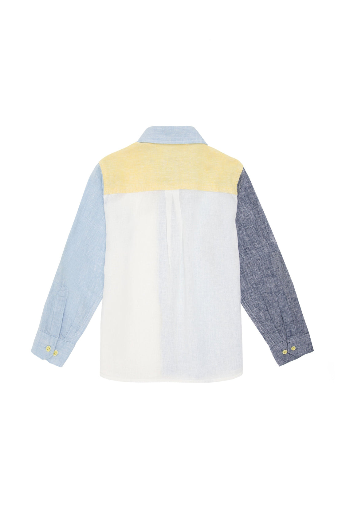Button Down Shirt With Color Block Dsign_G083SZ0040 1839748_VR003_03