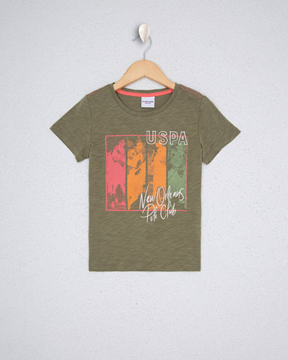 Kaki T-Shirt U.S. Polo Assn.