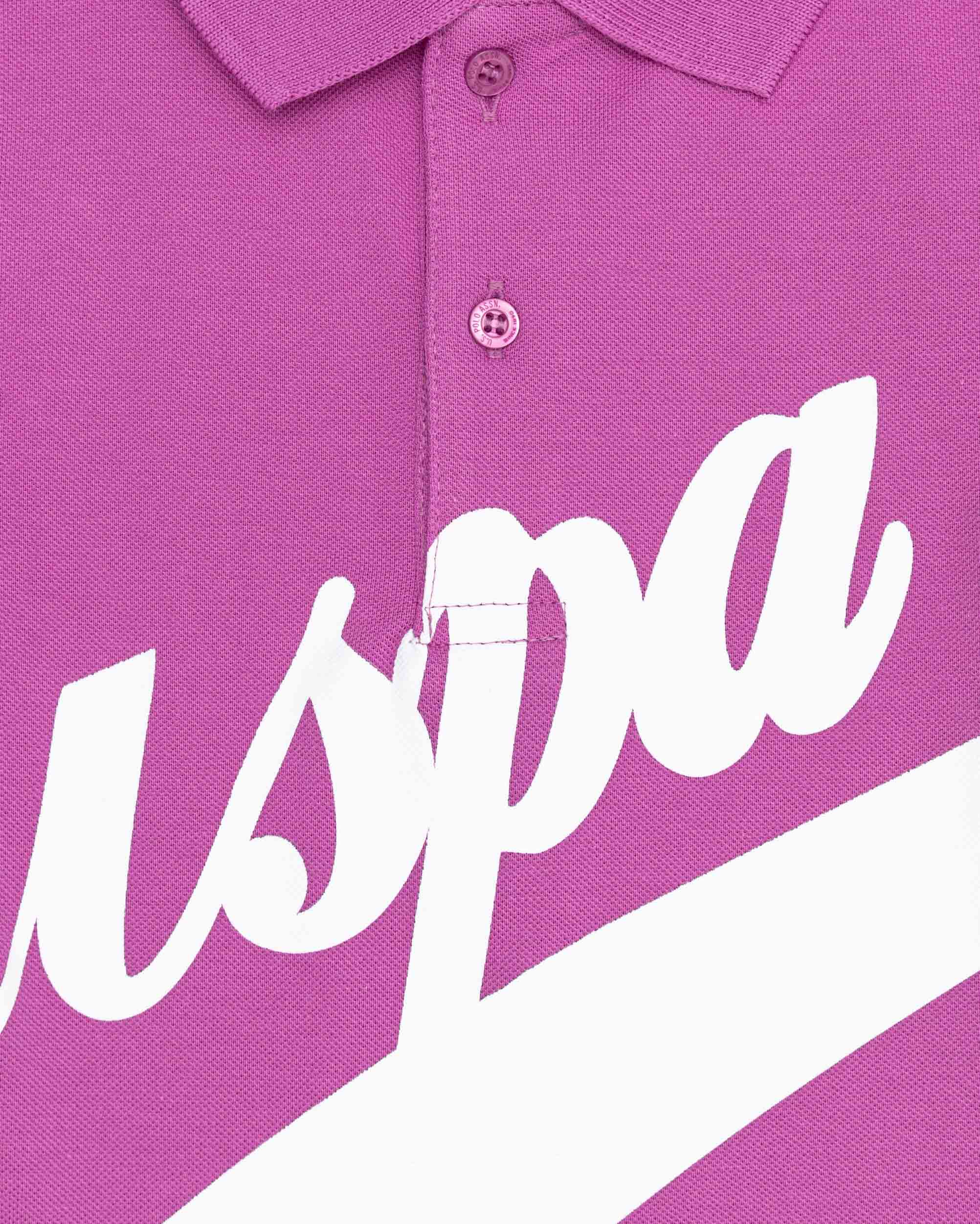 Mauve Polo Neck T-Shirt U.S. Polo Assn.