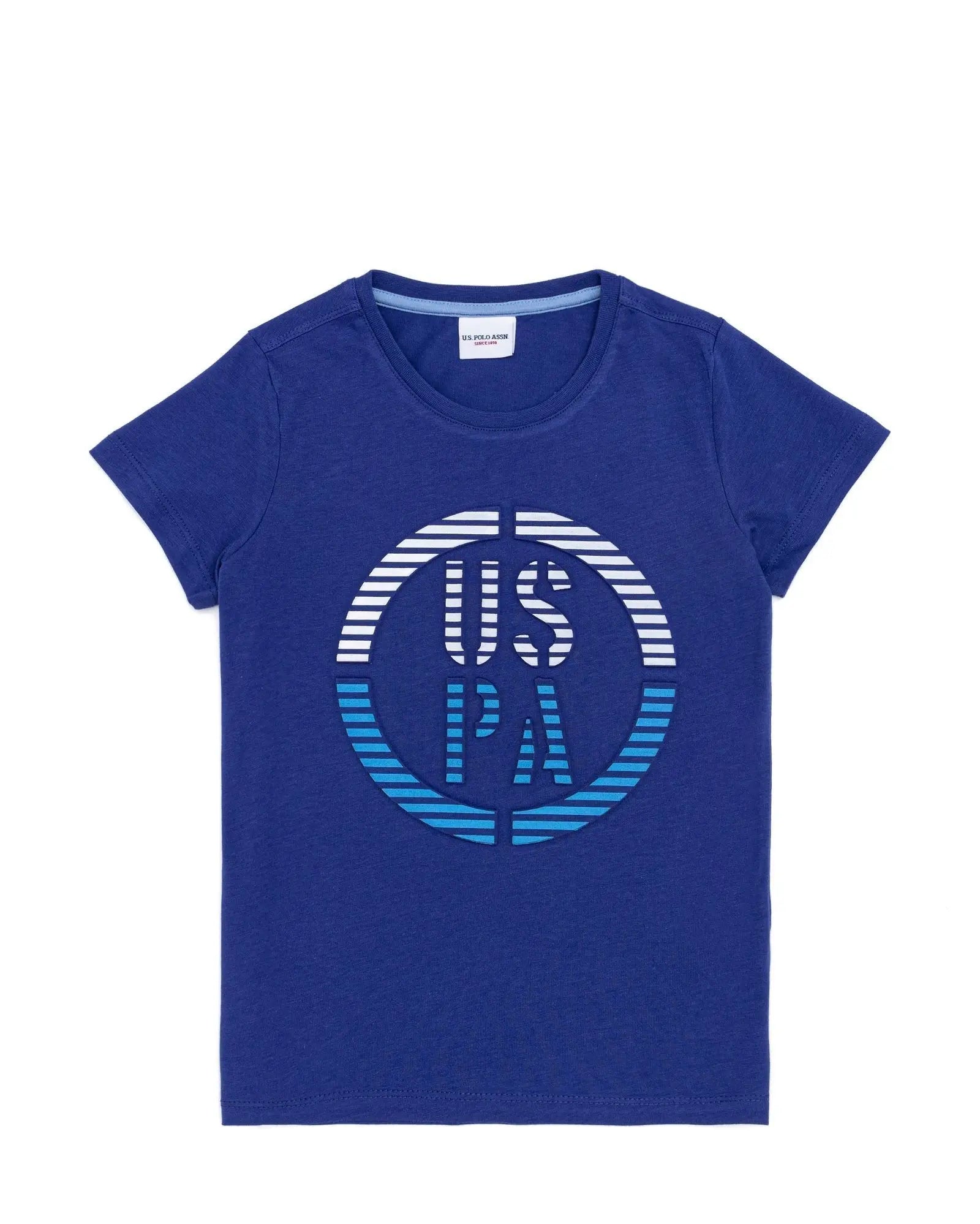 Blue Crew Neck T-Shirt - BEVAVA