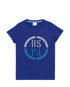 Blue Crew Neck T-Shirt - BEVAVA