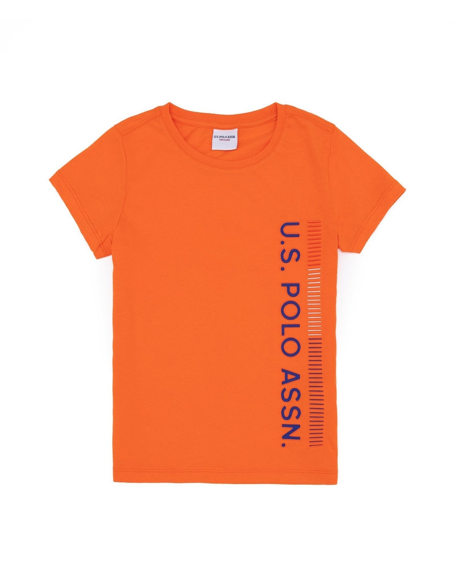 Orange Crew Neck T-Shirt U.S. Polo Assn.