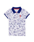 White Polo Neck T-Shirt - BEVAVA