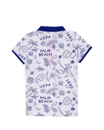 White Polo Neck T-Shirt - BEVAVA