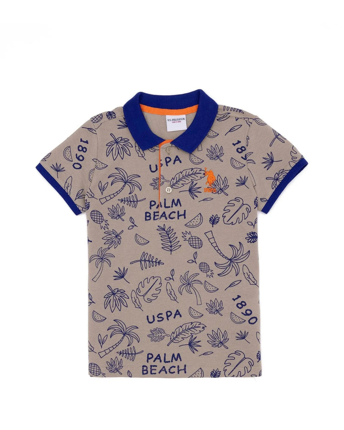 Beige Polo Neck T-Shirt - BEVAVA