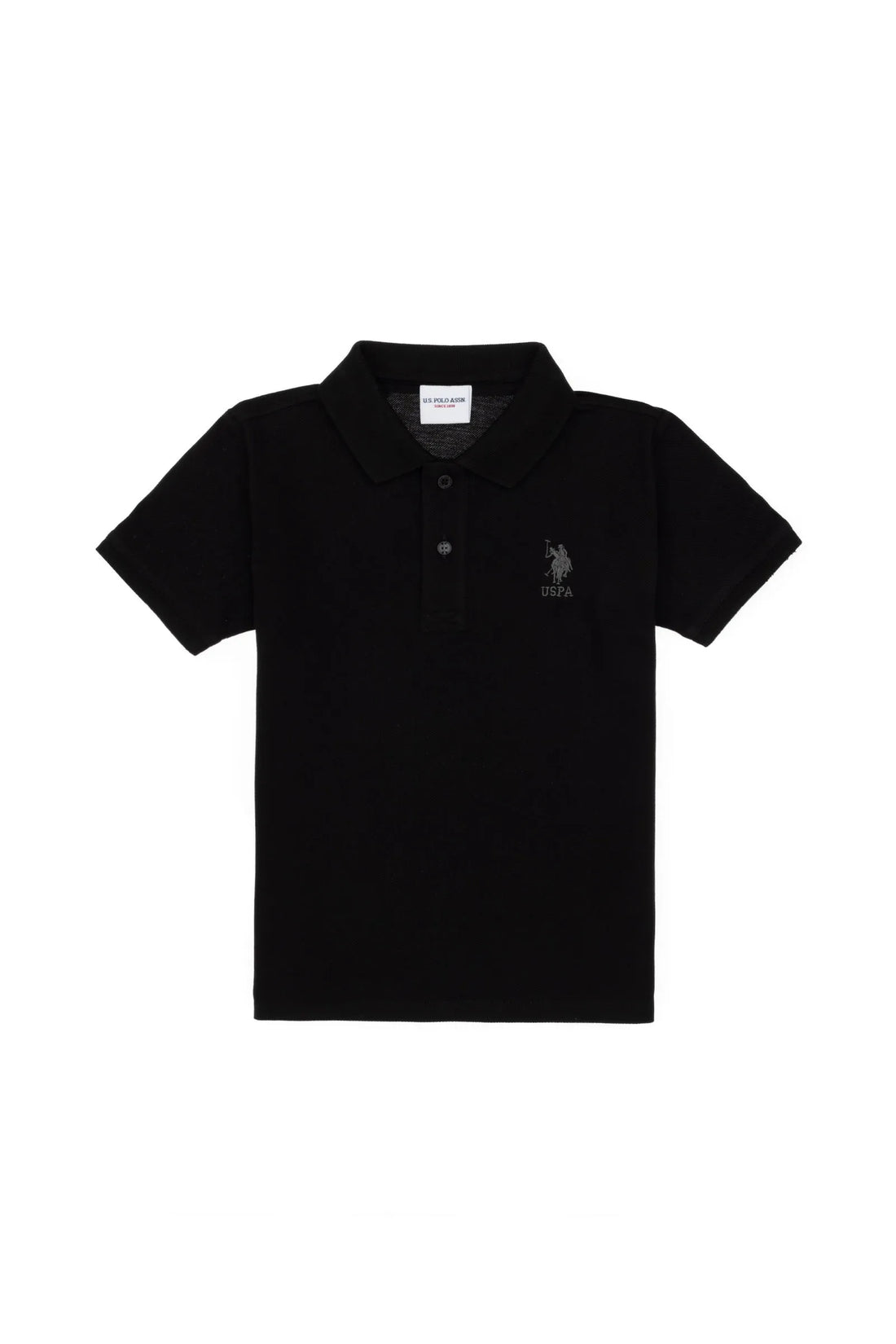 U.S. Polo Assn. Black Boys Black Polo Shirt SKU: G083SZ0110 2084894_VR046 Image 01