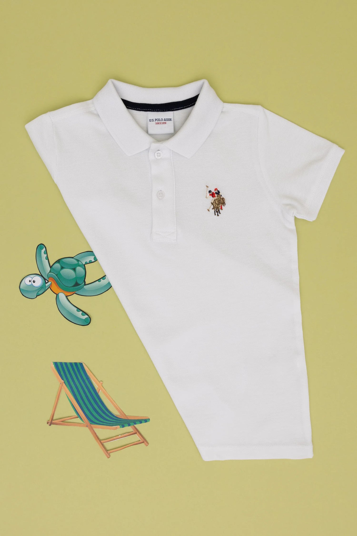 U.S. Polo Assn. White Boys White Polo Shirt SKU: G083SZ0110 2188971_VR013 Image 04